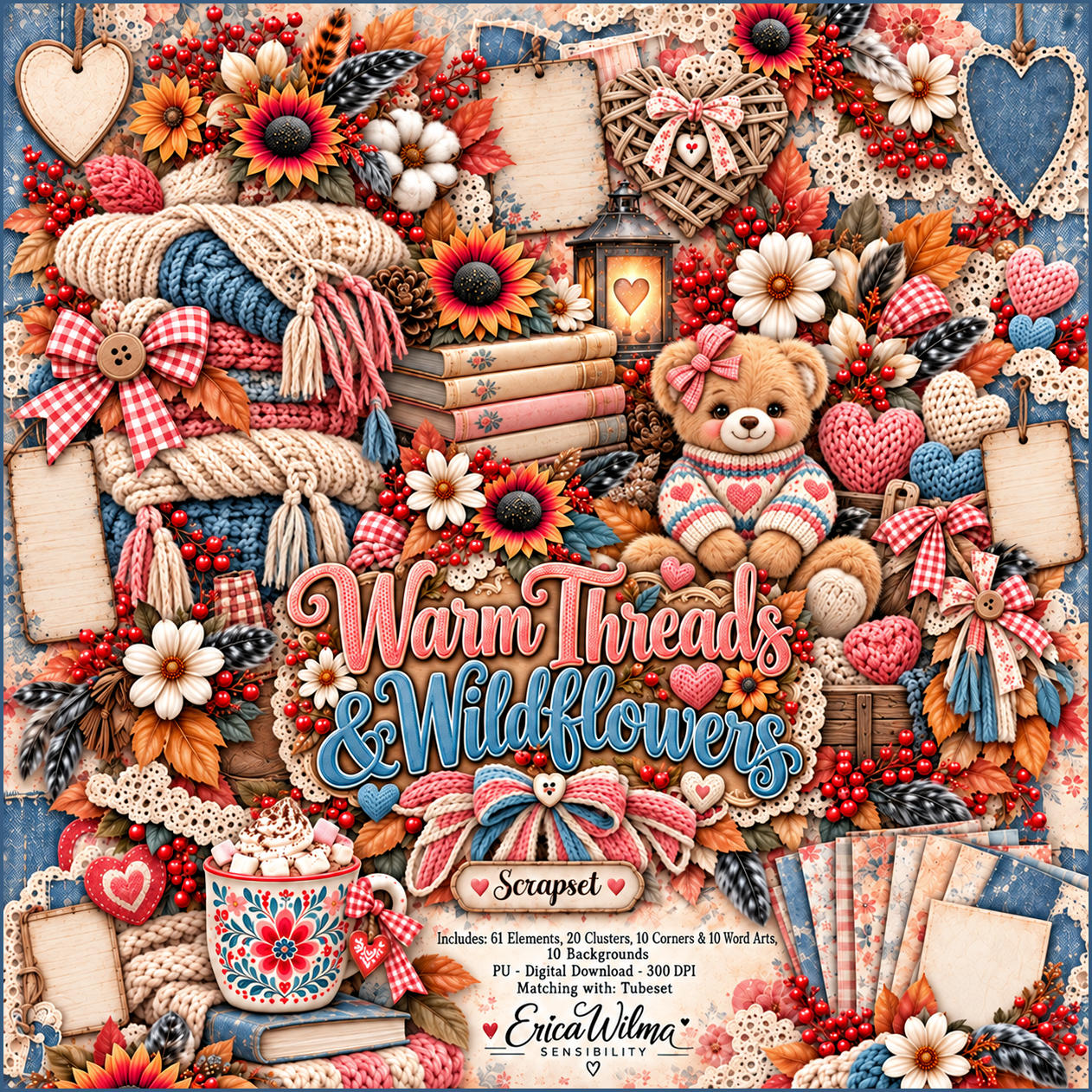 (image for) EW AI Warm Threads and Wildflowers - Scrapset 2026